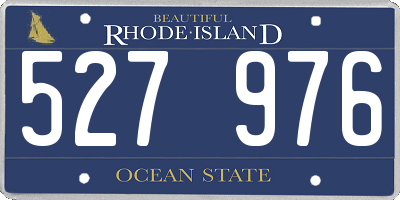 RI license plate 527976