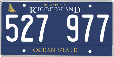 RI license plate 527977