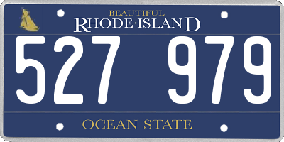 RI license plate 527979