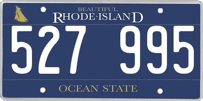 RI license plate 527995