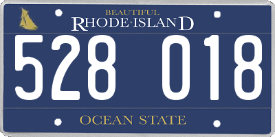 RI license plate 528018