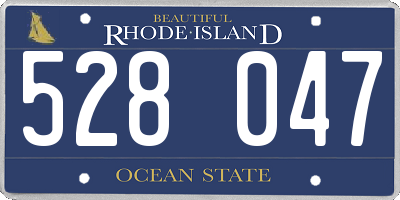 RI license plate 528047