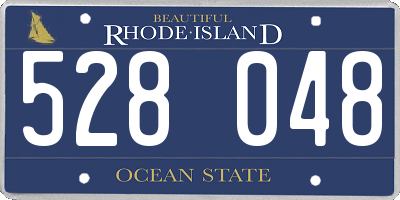 RI license plate 528048