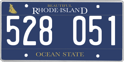 RI license plate 528051