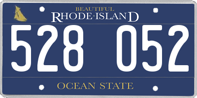 RI license plate 528052
