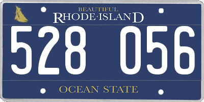 RI license plate 528056