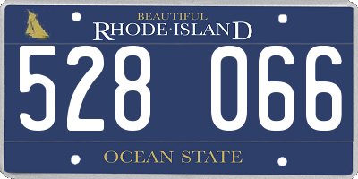 RI license plate 528066