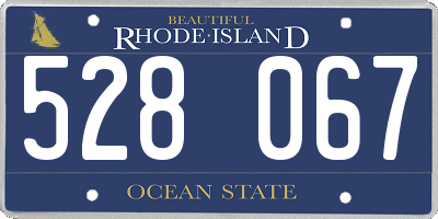 RI license plate 528067