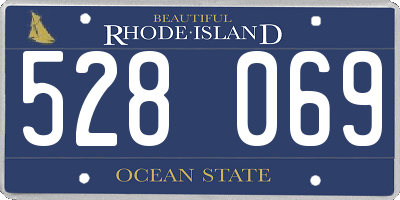 RI license plate 528069