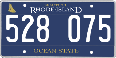 RI license plate 528075