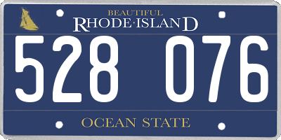 RI license plate 528076