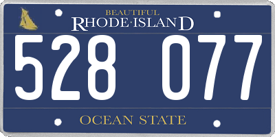 RI license plate 528077