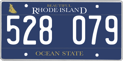 RI license plate 528079