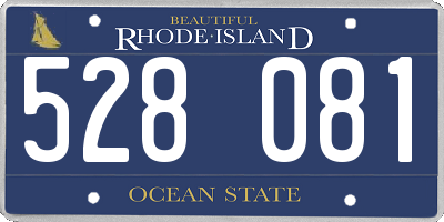 RI license plate 528081