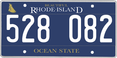 RI license plate 528082