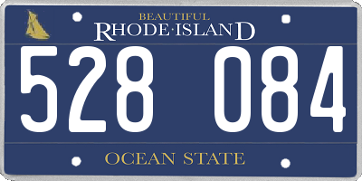 RI license plate 528084