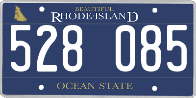 RI license plate 528085