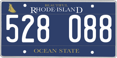 RI license plate 528088