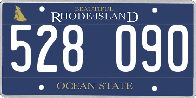 RI license plate 528090