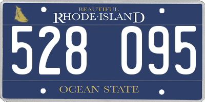 RI license plate 528095