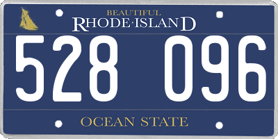 RI license plate 528096