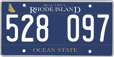 RI license plate 528097
