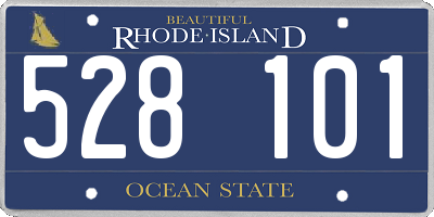RI license plate 528101