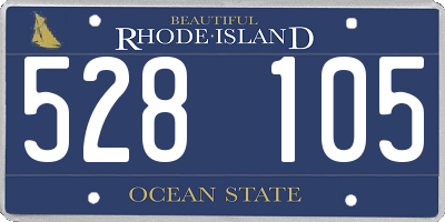 RI license plate 528105