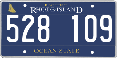 RI license plate 528109