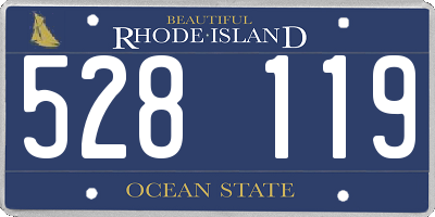 RI license plate 528119