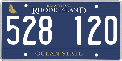 RI license plate 528120
