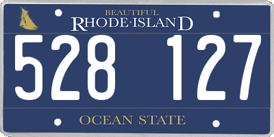 RI license plate 528127