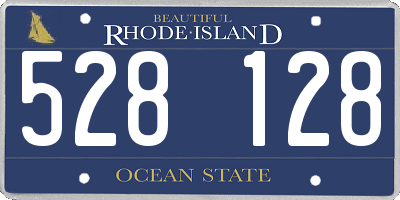 RI license plate 528128