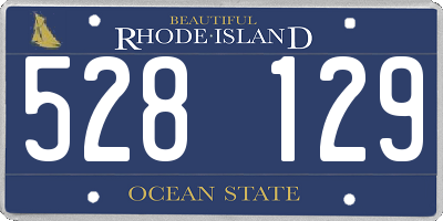 RI license plate 528129