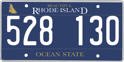 RI license plate 528130