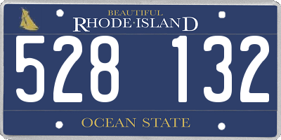 RI license plate 528132