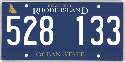 RI license plate 528133