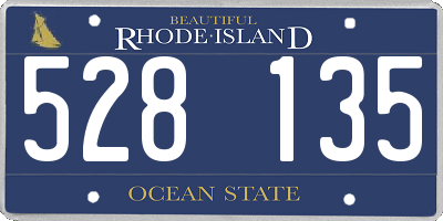 RI license plate 528135