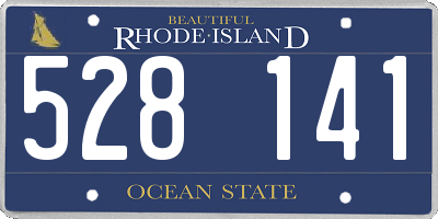 RI license plate 528141