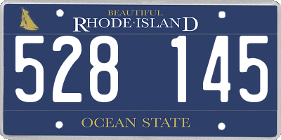 RI license plate 528145