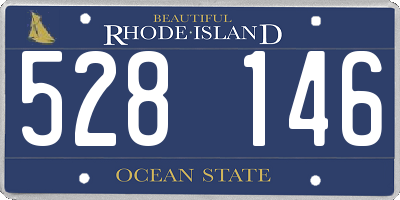 RI license plate 528146