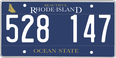 RI license plate 528147