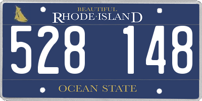 RI license plate 528148