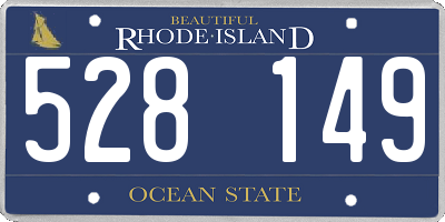 RI license plate 528149