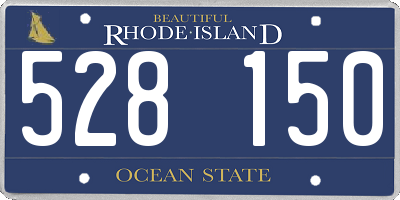 RI license plate 528150