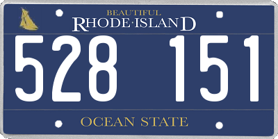 RI license plate 528151