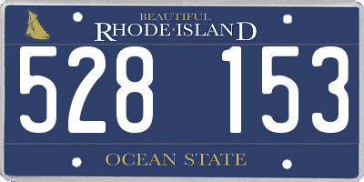 RI license plate 528153