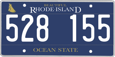 RI license plate 528155