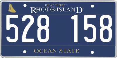 RI license plate 528158