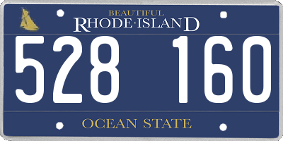 RI license plate 528160